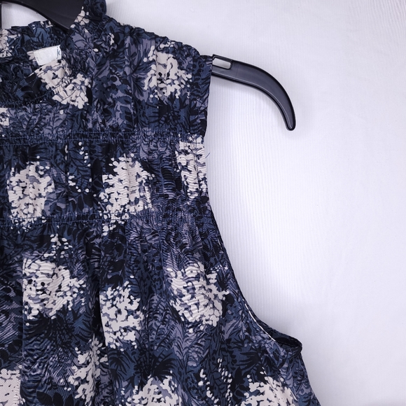 JOIE Women's Baltic Print Ruffle Sleeveless Blouse SMALL - Picture 4 of 10